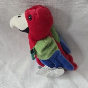 Coca-Cola International Collection Bean Bag Plush Barrot the Parrot of Brazil.